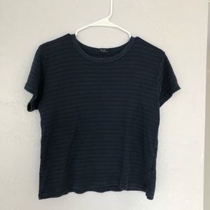 Brandy Melville navy striped tee